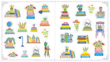 A Book Lover's Sticker Book - illustrated by Christina Chun