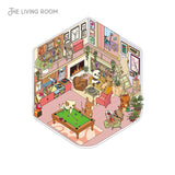 Cozy Stickers: My Little Cozy Home 5 scenes to create with 800 mini stickers - Alain Boyer