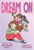 Book cover of 'Dream On' with cartoon characters and text