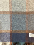Exquisite Wool Traders - Windowpane Navy 100% Merino Throw