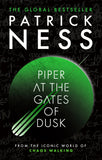 Book cover of 'Piper at the Gates of Dusk' by Patrick Ness with a green and black design.